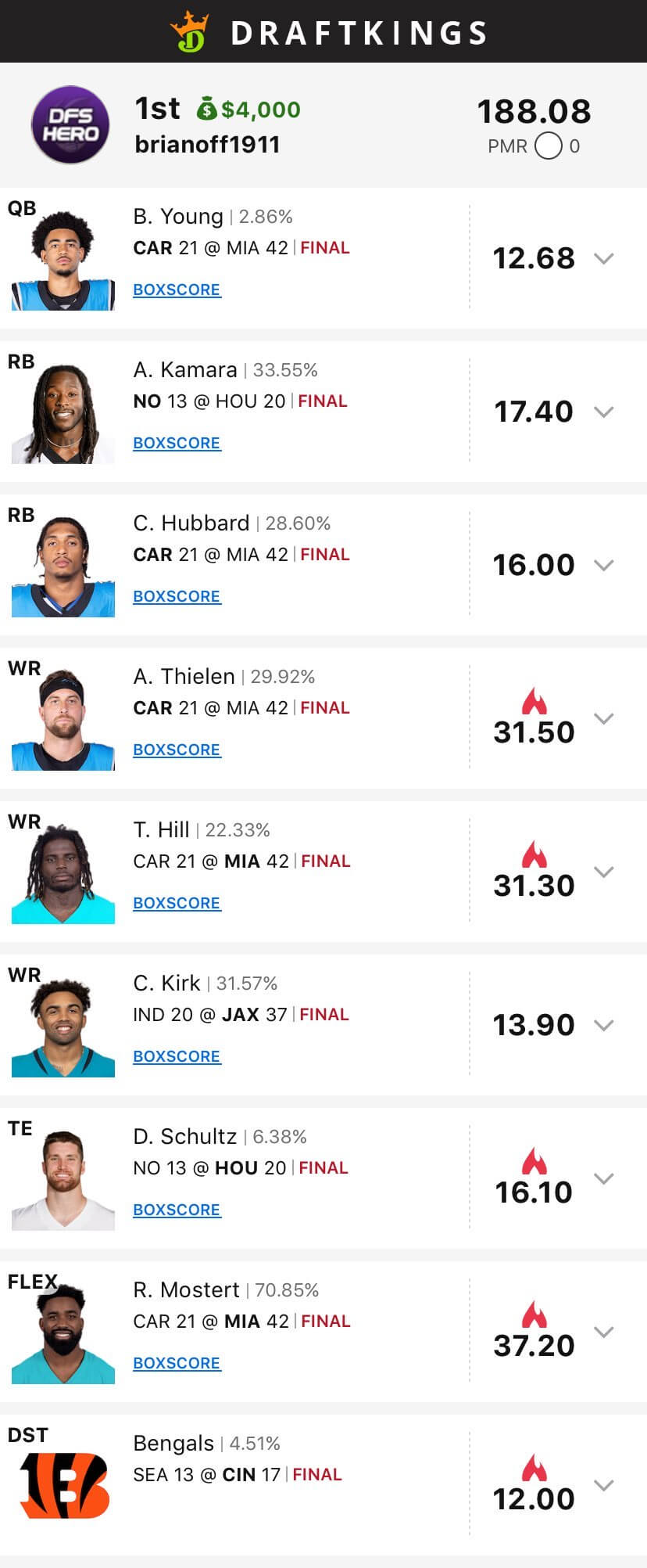 DFS Hero Victory #10