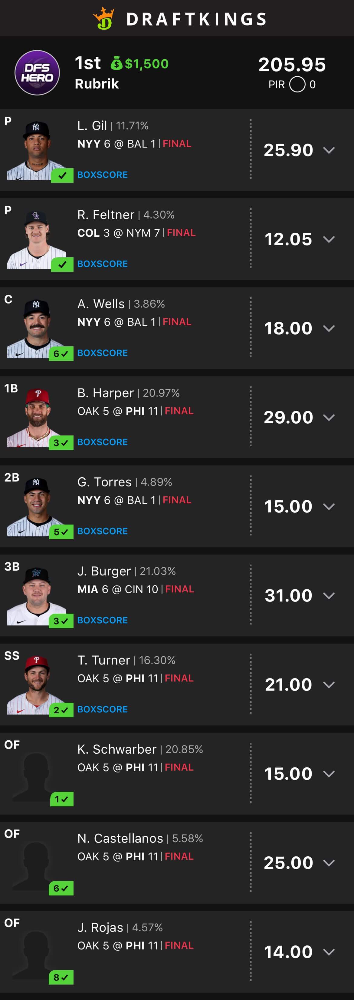 DFS Hero Victory #12